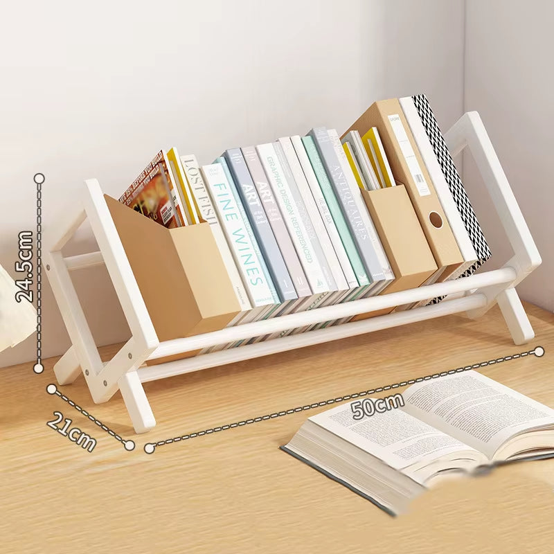 Simple Desktop Bookshelf Magazine Rack Office Documents Books Storage Shelf Student Economy Stand Utility Organizer Shelves