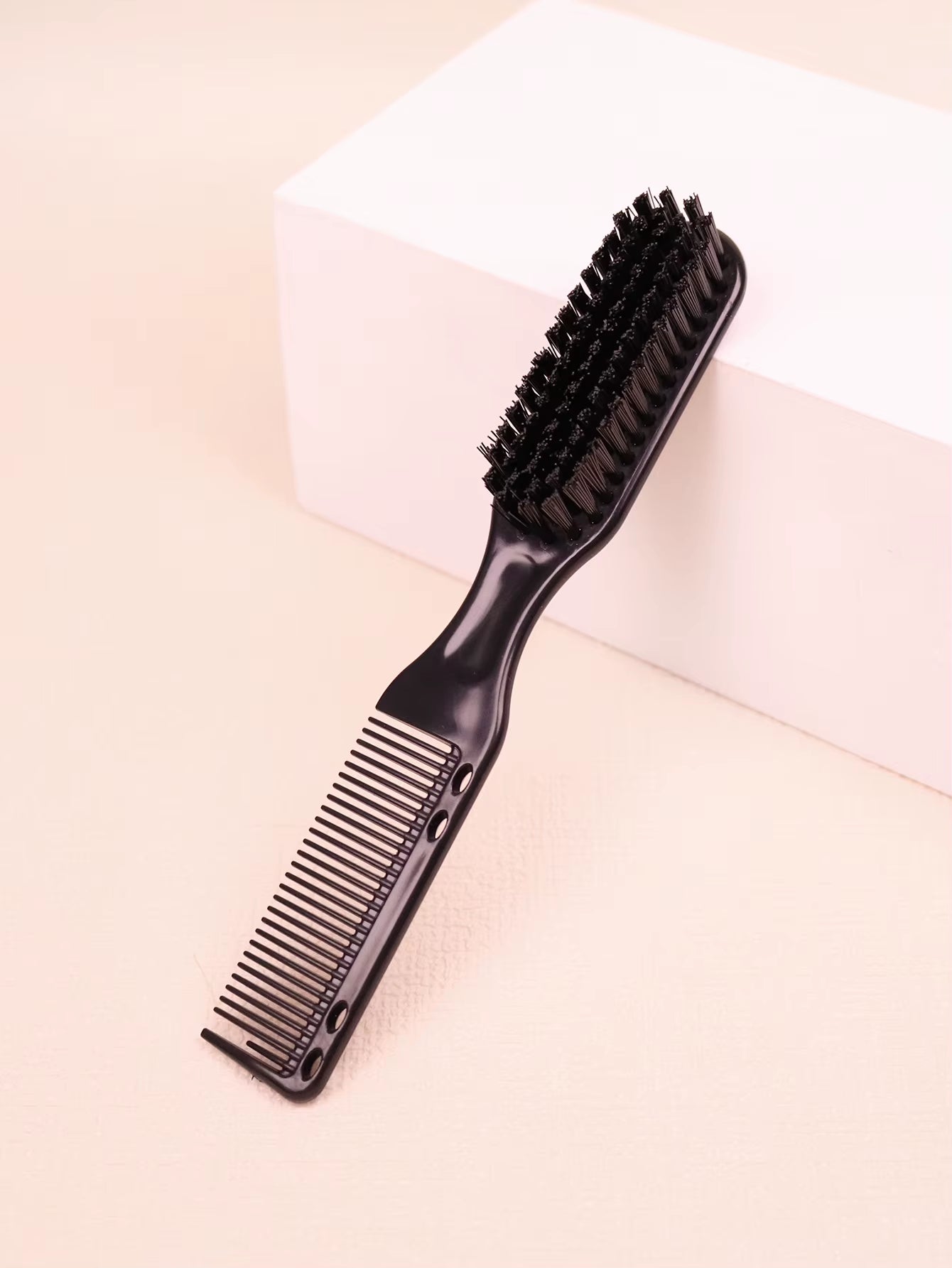 1/2Pcs Convenient and Multifunctional Travel Dual Head Brush Comb Styling Tool Integrated，Special for Real Hair Wigs