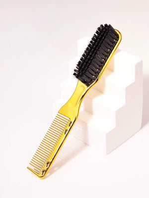 1/2Pcs Convenient and Multifunctional Travel Dual Head Brush Comb Styling Tool Integrated，Special for Real Hair Wigs