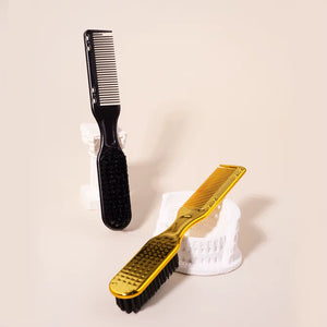 1/2Pcs Convenient and Multifunctional Travel Dual Head Brush Comb Styling Tool Integrated，Special for Real Hair Wigs