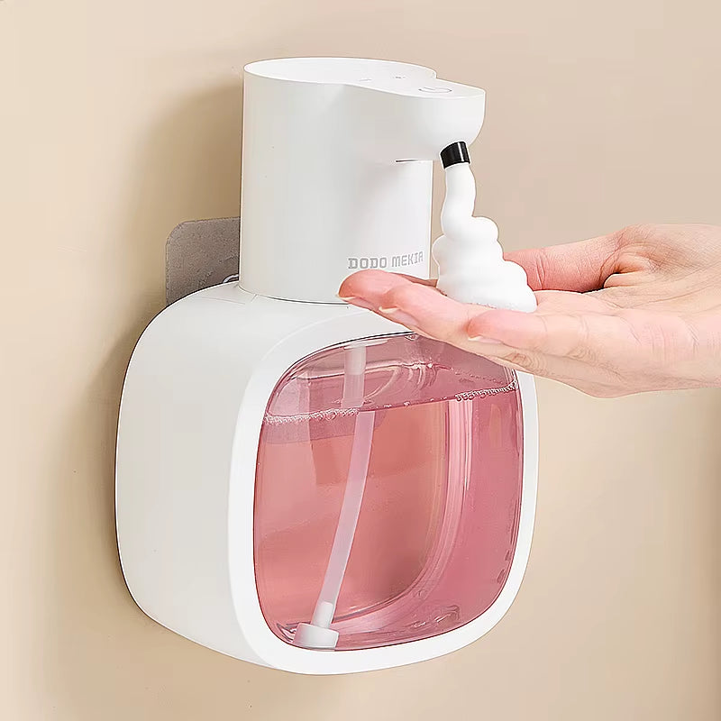 New Wall Mounted Automatic Soap Dispenser Foam Smart Hand Washing Machine 500Ml Liquid Rechargeable Bathroom Induction Sensor