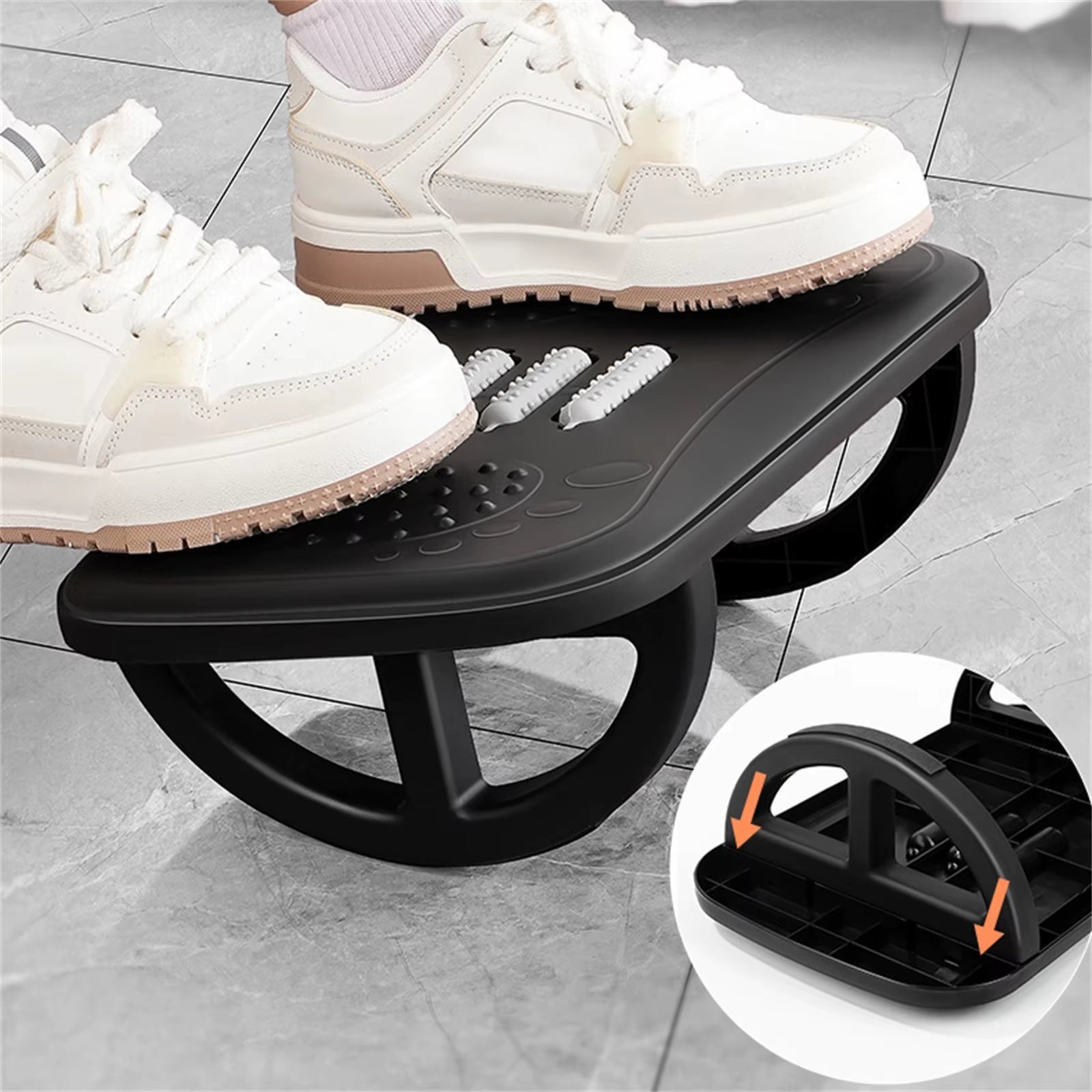 Rocking Footrest for under Desk Ergonomic Desk Leg Rest Rocker Balance Board Comfortable Foot Stool for Desk Home Office