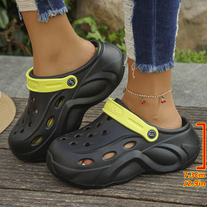 Chunky Platform Clogs Sandals Women 2024 Summer Soft Thick Bottom Beach Garden Shoes Woman Slide Non Slip Eva Wedge Slippers