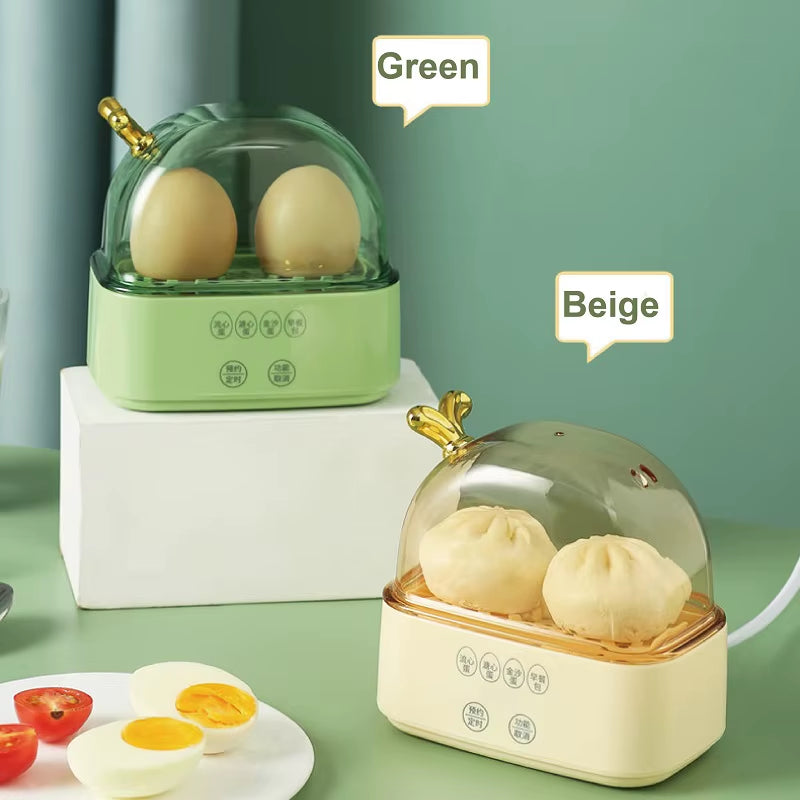 120W Egg Boiler Portable Smart Mini Steamer Multifunction Timed Reservation Breakfast Machine Automatic Power off Egg Boiler