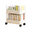 Rolling Storage Cart 20Lbs Max Load Capacity 2 Tier Utility Cart Trolley on Wheels for Kitchen Bathroom Accessories