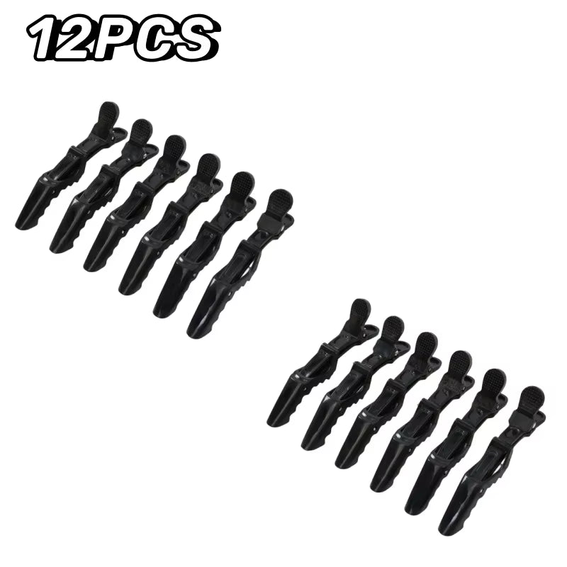 6Pcs/Lot Plastic Hair Clip Hairpin Hairdressing Clamps Claw Section Alligator Clips Barber for Styling Salon Accessories