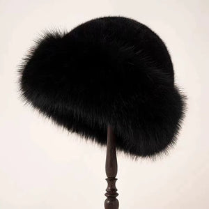 1Pcs Winter Women'S Warm Hat with Thick Velvet Imitation Fur Fashion Fisherman'S Hat Outdoor Windproof Ear Protection Hat