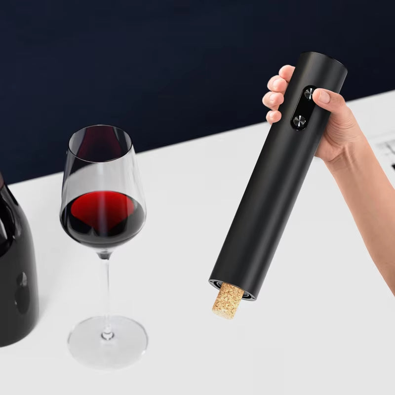 Electric Wine Bottle Opener Set Automatic Corkscrew with Aerator Pourer and Foil Cutter for Kitchen Bar Party Gifts Battery