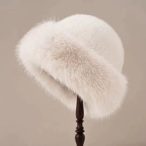 1Pcs Winter Women'S Warm Hat with Thick Velvet Imitation Fur Fashion Fisherman'S Hat Outdoor Windproof Ear Protection Hat