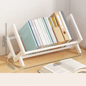 Simple Desktop Bookshelf Magazine Rack Office Documents Books Storage Shelf Student Economy Stand Utility Organizer Shelves