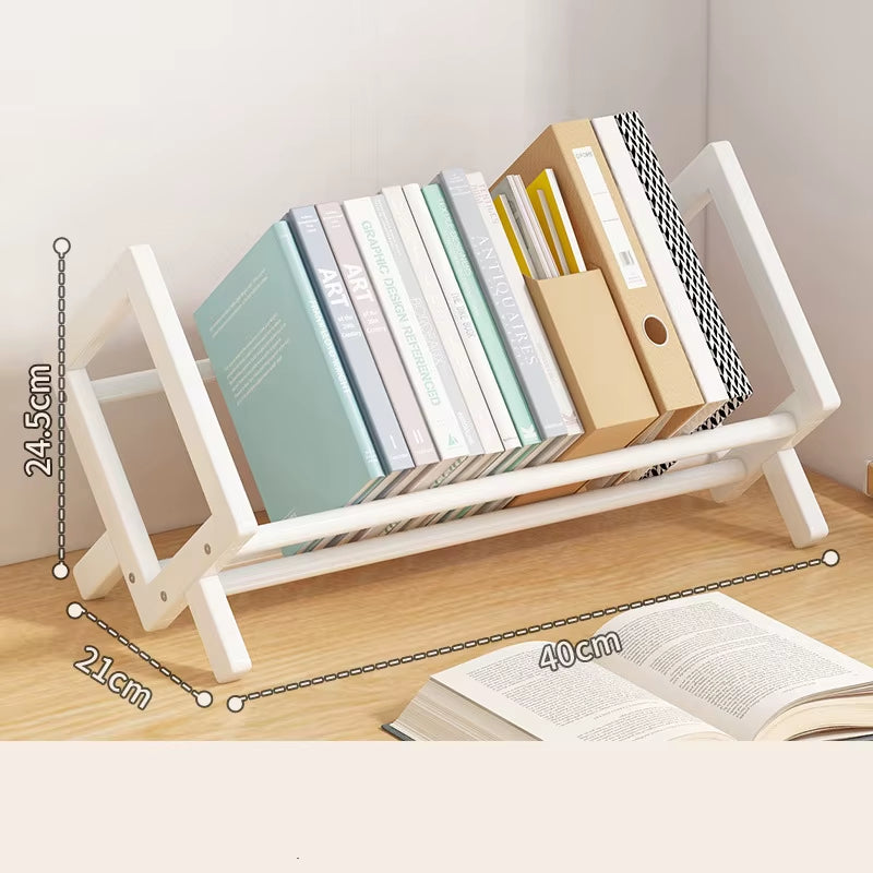 Simple Desktop Bookshelf Magazine Rack Office Documents Books Storage Shelf Student Economy Stand Utility Organizer Shelves