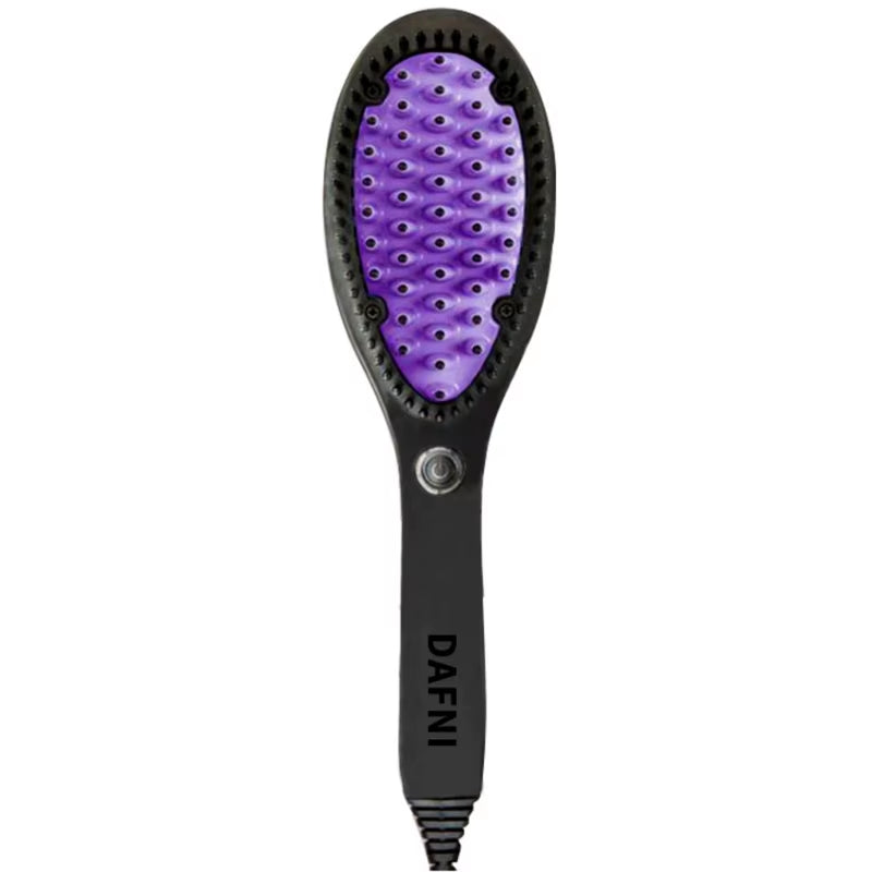 Hair Straightener Brush Ceramic Fast Straightening Heating Hot Comb Women'S Smoothing Brush Styling Tool Curling Iron