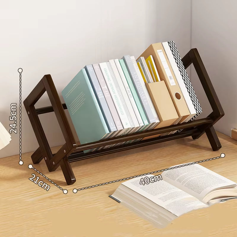 Simple Desktop Bookshelf Magazine Rack Office Documents Books Storage Shelf Student Economy Stand Utility Organizer Shelves