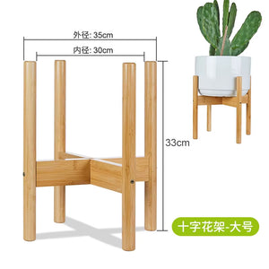 Nordic Flower Pot Rack Cross Shaped Indoor Small Flower Rack Floor Standing Storage Rack Balcony Living Room Plant Stand Shelf