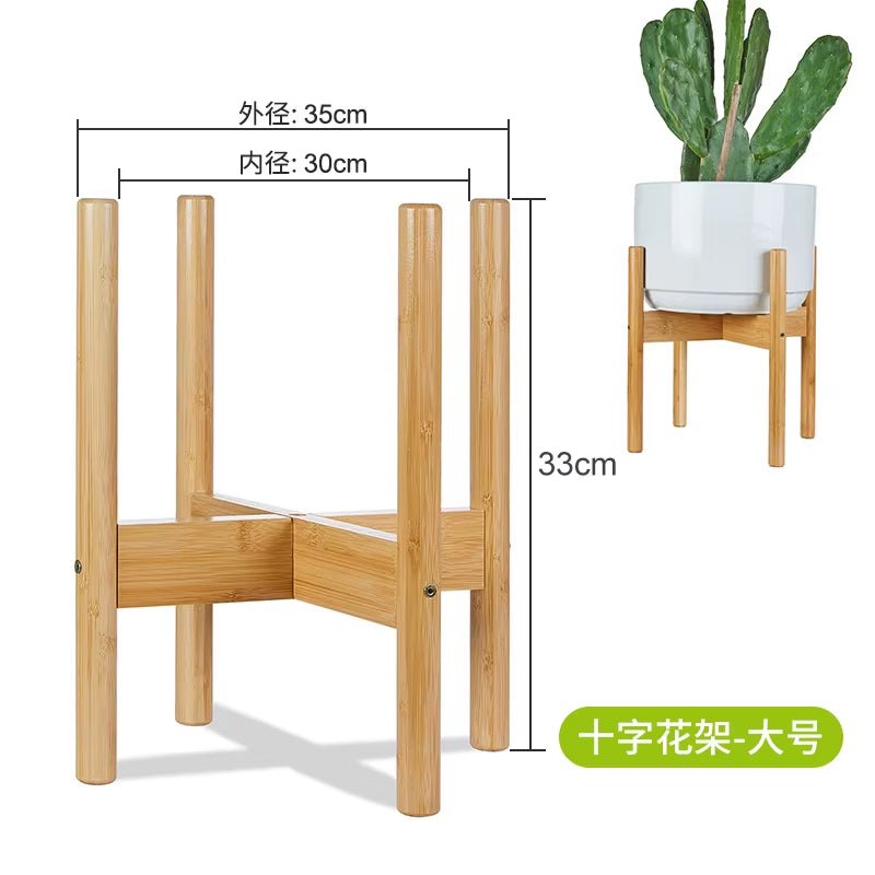 Nordic Flower Pot Rack Cross Shaped Indoor Small Flower Rack Floor Standing Storage Rack Balcony Living Room Plant Stand Shelf