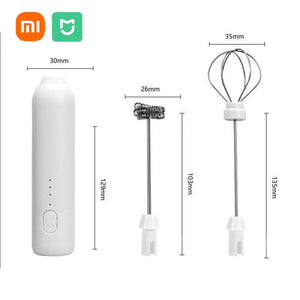 XIAOMI Electric Milk Frother Mini Handheld Wireless Powerful Type-C Rechargeable Convenience Coffee Milk Whipping Kitchen Whisks