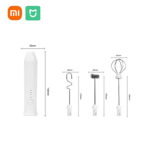 XIAOMI Electric Milk Frother Mini Handheld Wireless Powerful Type-C Rechargeable Convenience Coffee Milk Whipping Kitchen Whisks