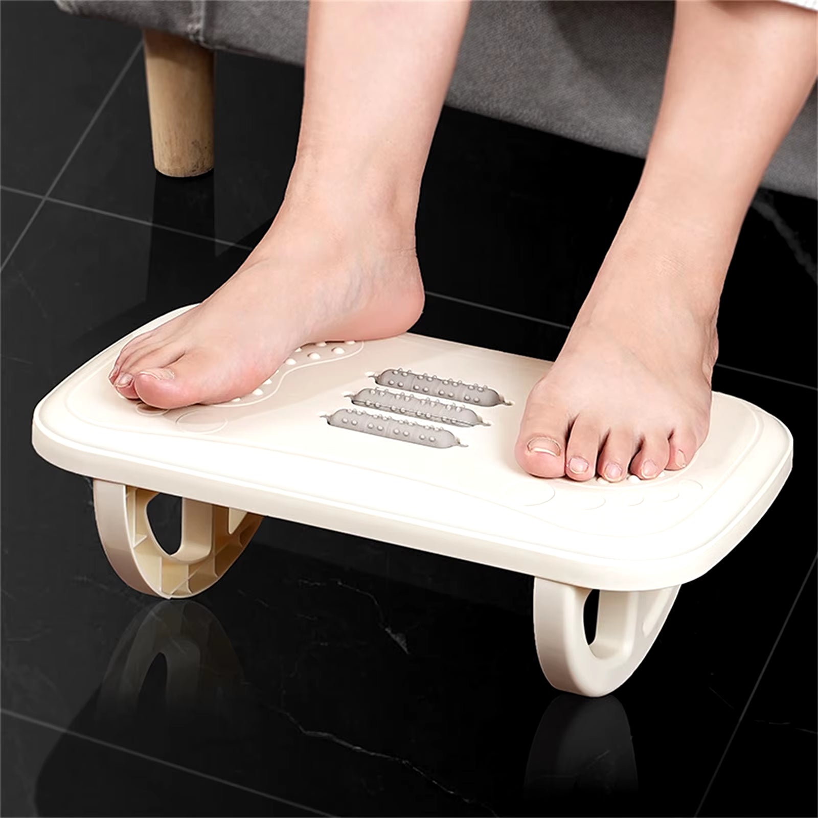 Rocking Footrest for under Desk Ergonomic Desk Leg Rest Rocker Balance Board Comfortable Foot Stool for Desk Home Office