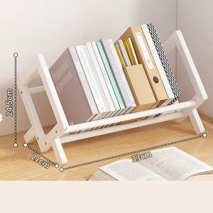 Simple Desktop Bookshelf Magazine Rack Office Documents Books Storage Shelf Student Economy Stand Utility Organizer Shelves